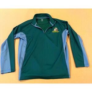 Oregon Ducks 1/4 Zip Pullover – Green/Grey – Size Medium